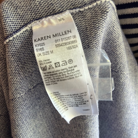 Karen Millen blue and white floral print dress size medium - Picture 9 of 12